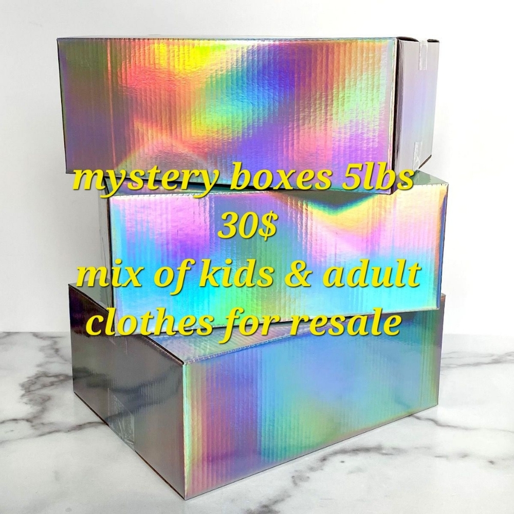 5lb resale boxes clothing only